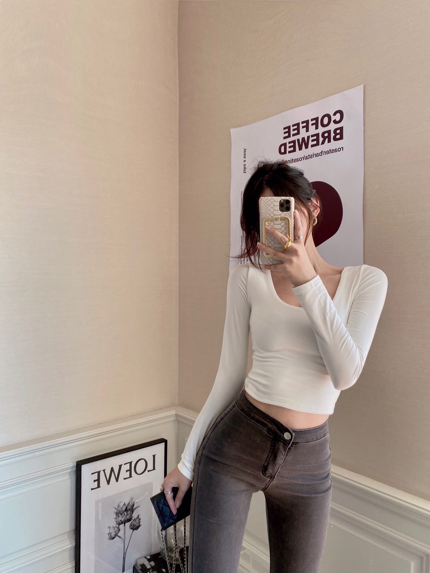 Scoop Neck Cotton Tee