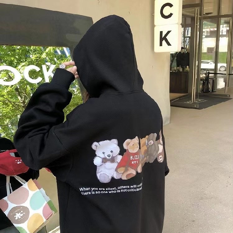 Two Sides Bear Patterns Hoodie
