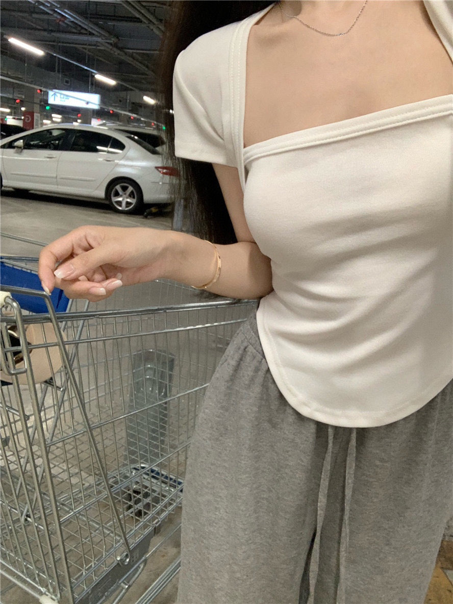 Square Neck Cotton Tee