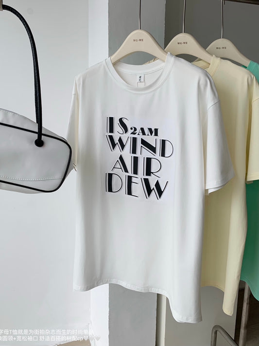 3D Letters Oversized Tee