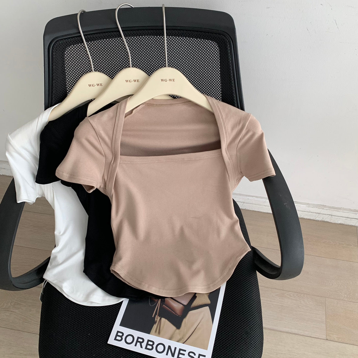 Square Neck Cotton Tee