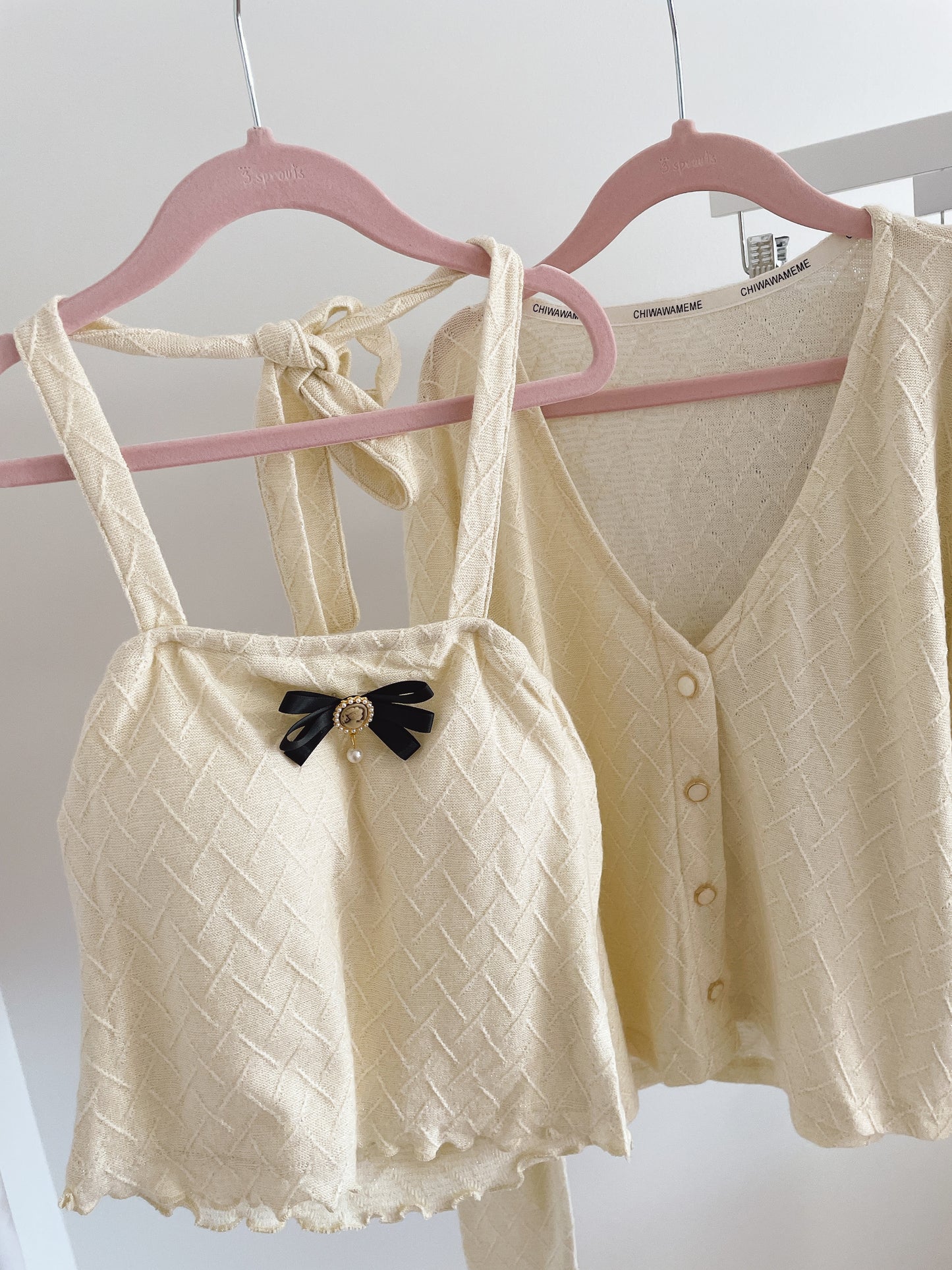 Vintage Soft Knit Halter Neck Top