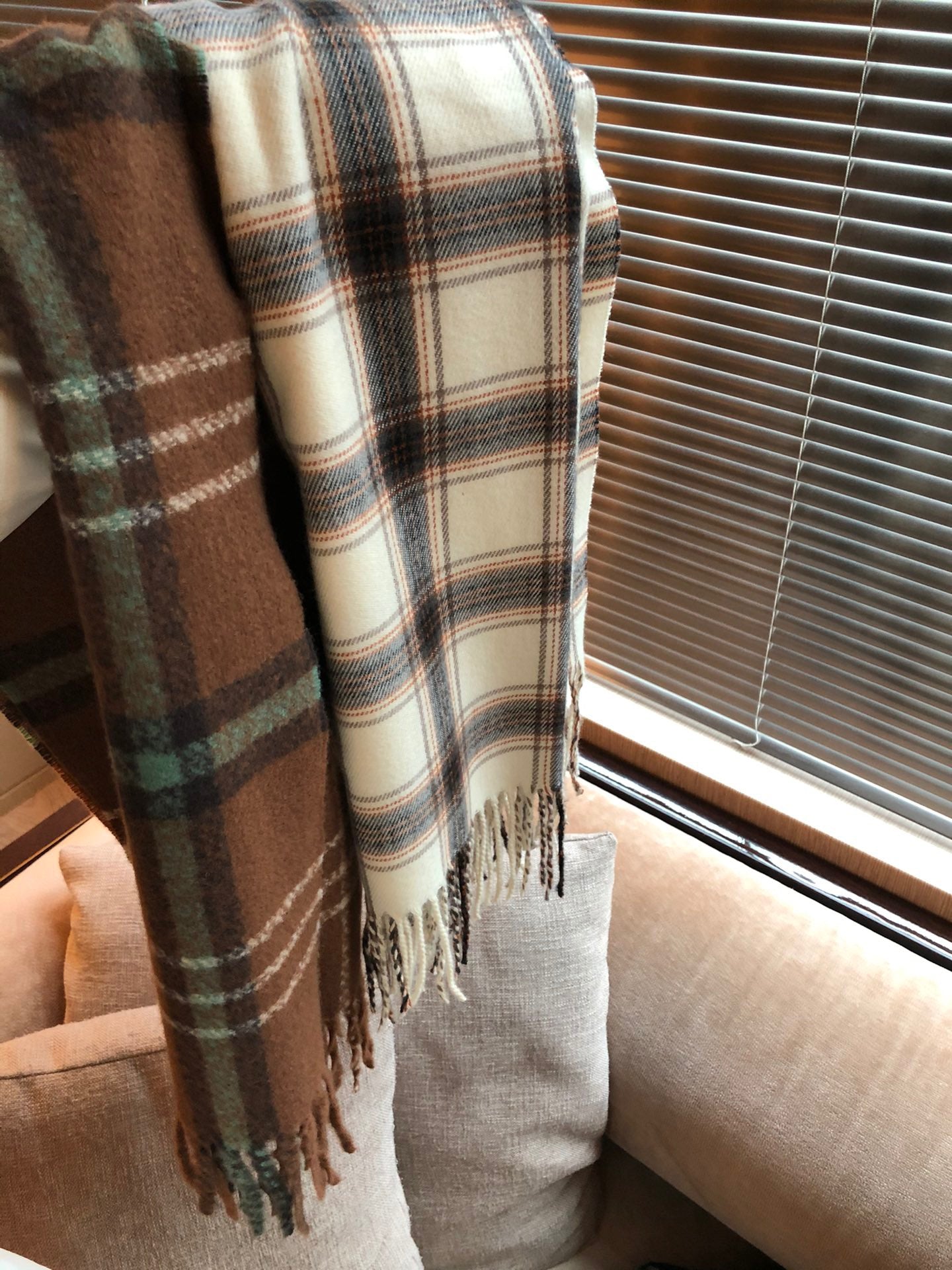Plaid Pattern Scarf