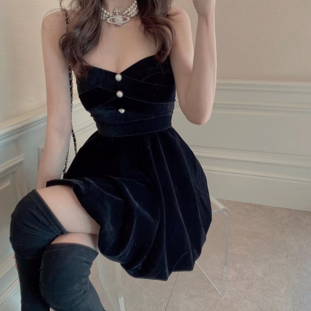 Velvet Princess Bubble Dress