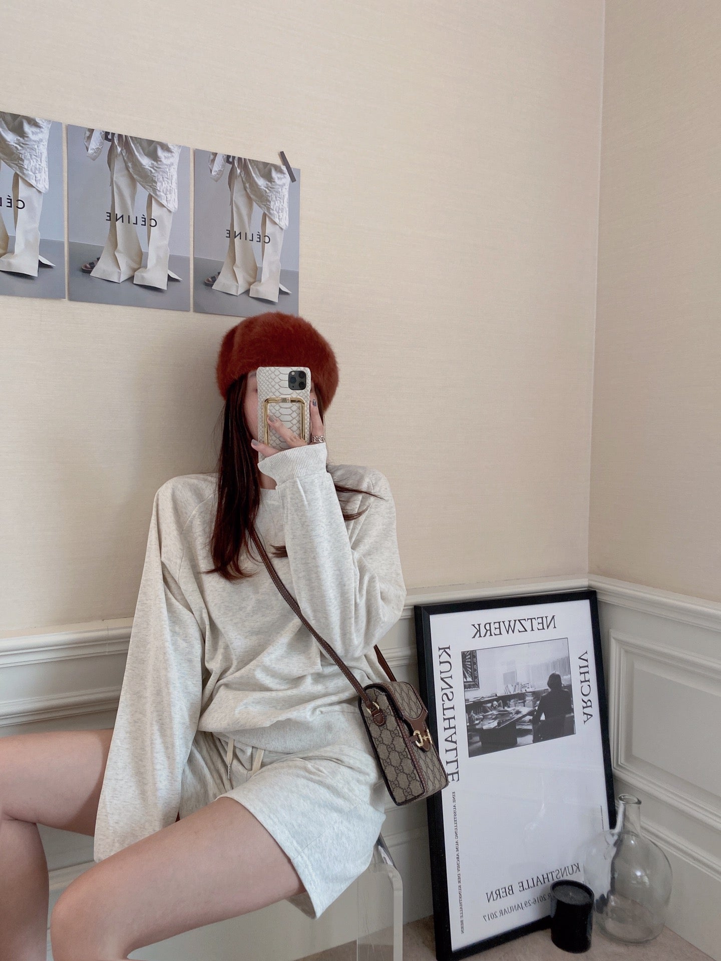 Sweatshirt Shorts Set