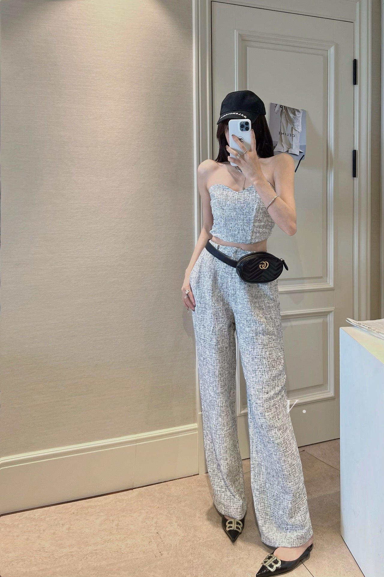 Coco Style Tube Top Trousers Set