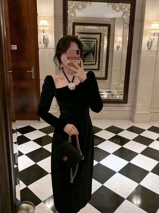 Rosa Soft Velvet Dress