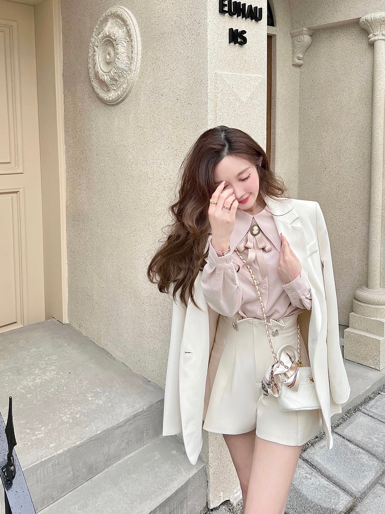 Weekend Relaxed Cream Blazer