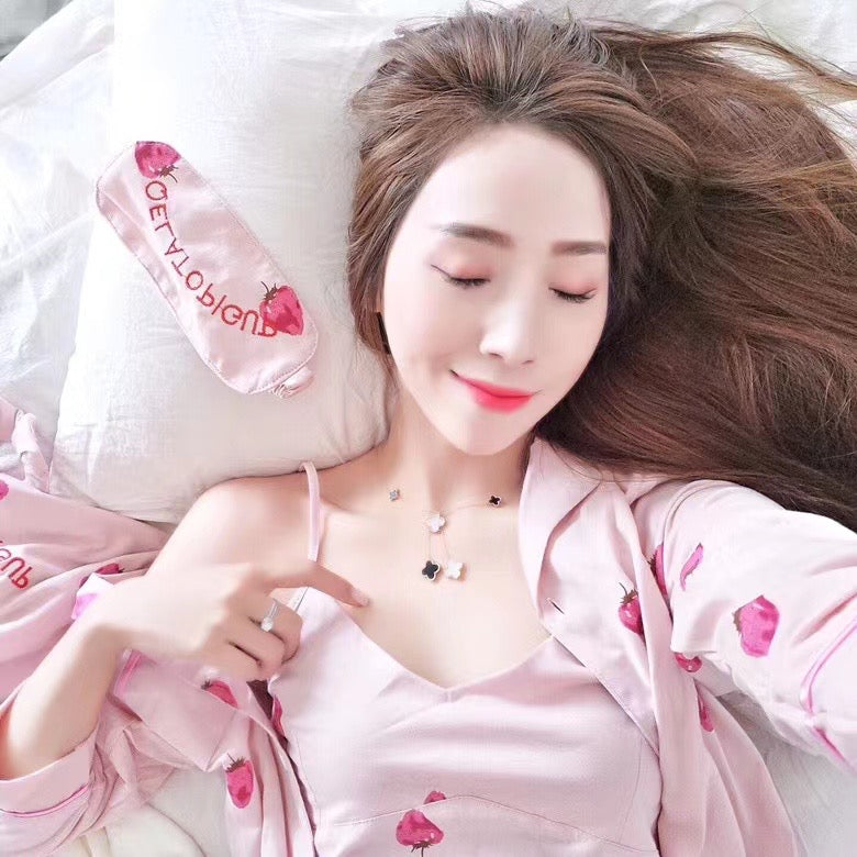 Strawberry Silk Lounge wear