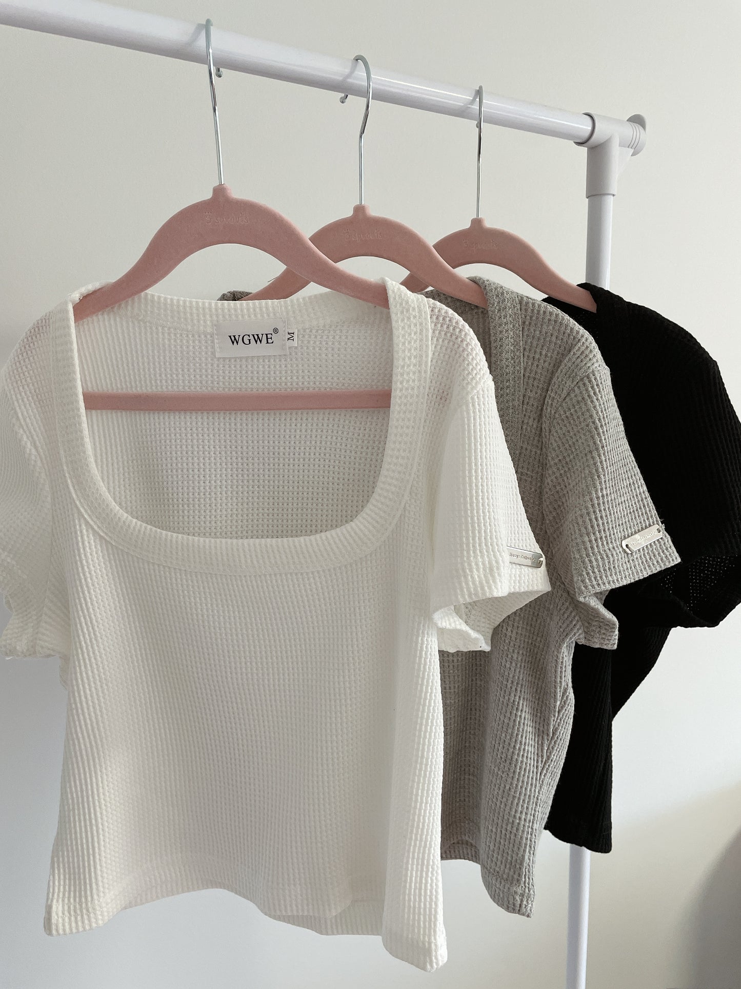 Waffle Square Neck Tee