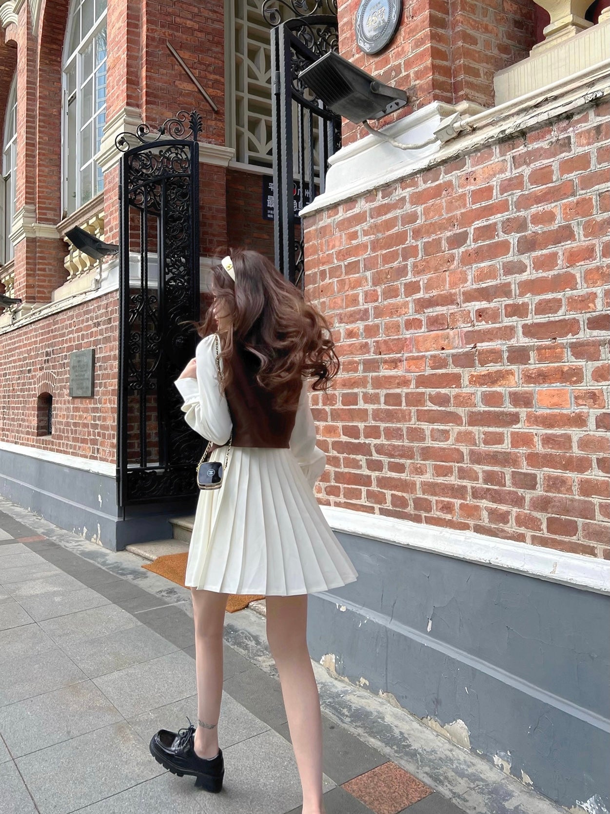 Cocoa Asymmetric Vest