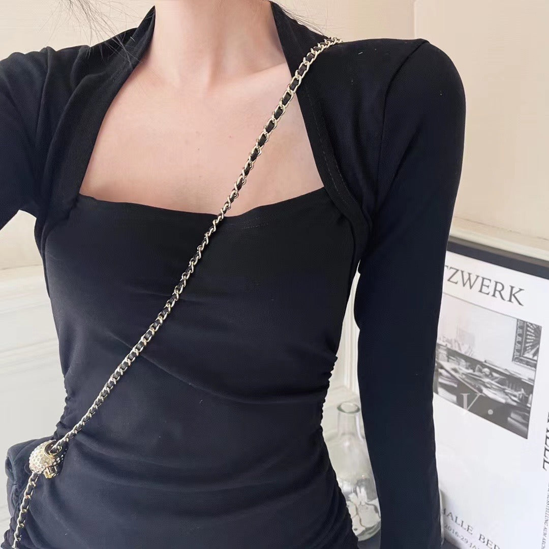 Ballet Square Neck Dress
