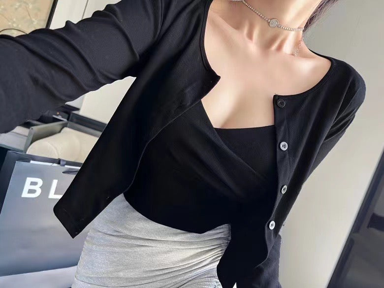 Minimalist Cotton Camisole Set