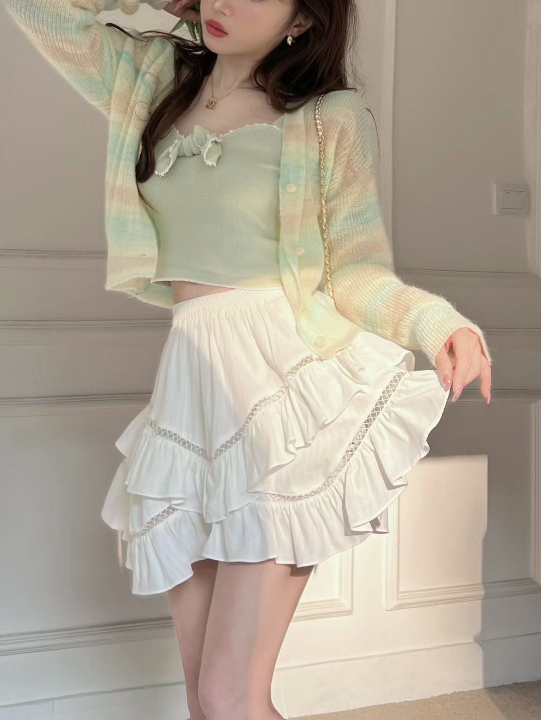 Rainbow Lightweight Knit Cardigan