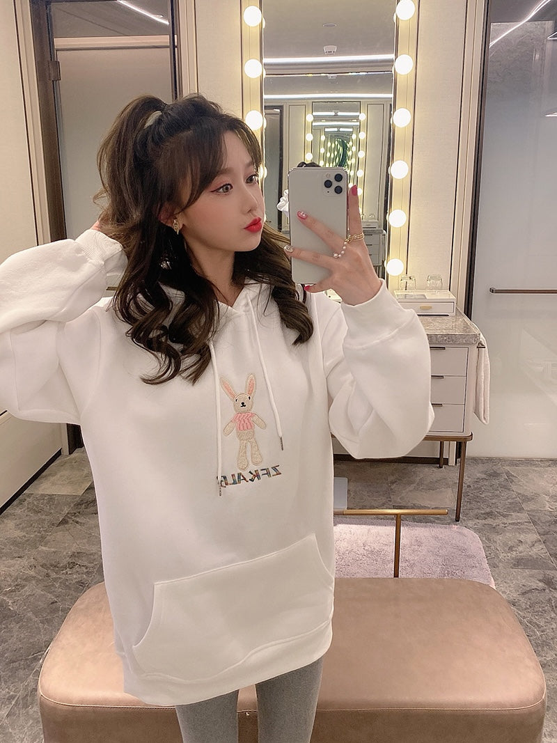 Stuffed Rabbit Doll Cute Hoodie
