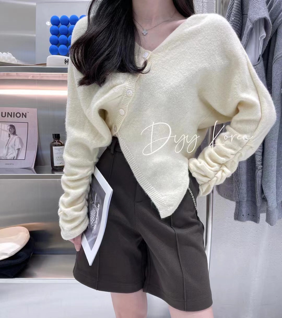 Puff Sleeve Knit Top