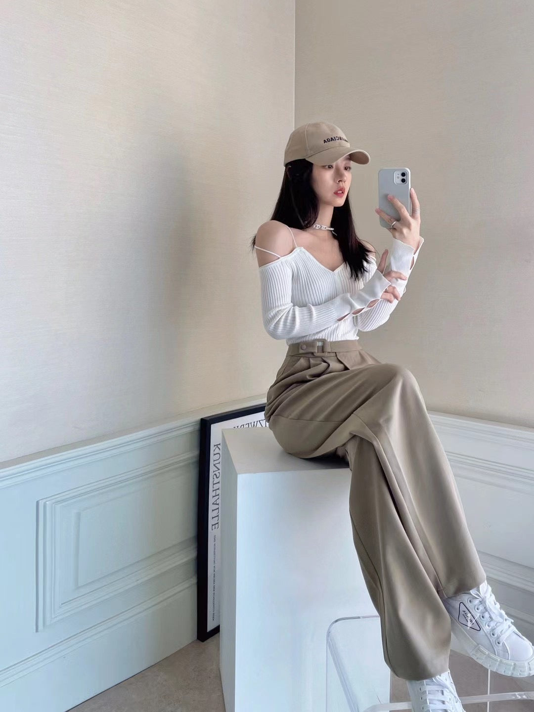 High Rise Soft Relaxed Trousers
