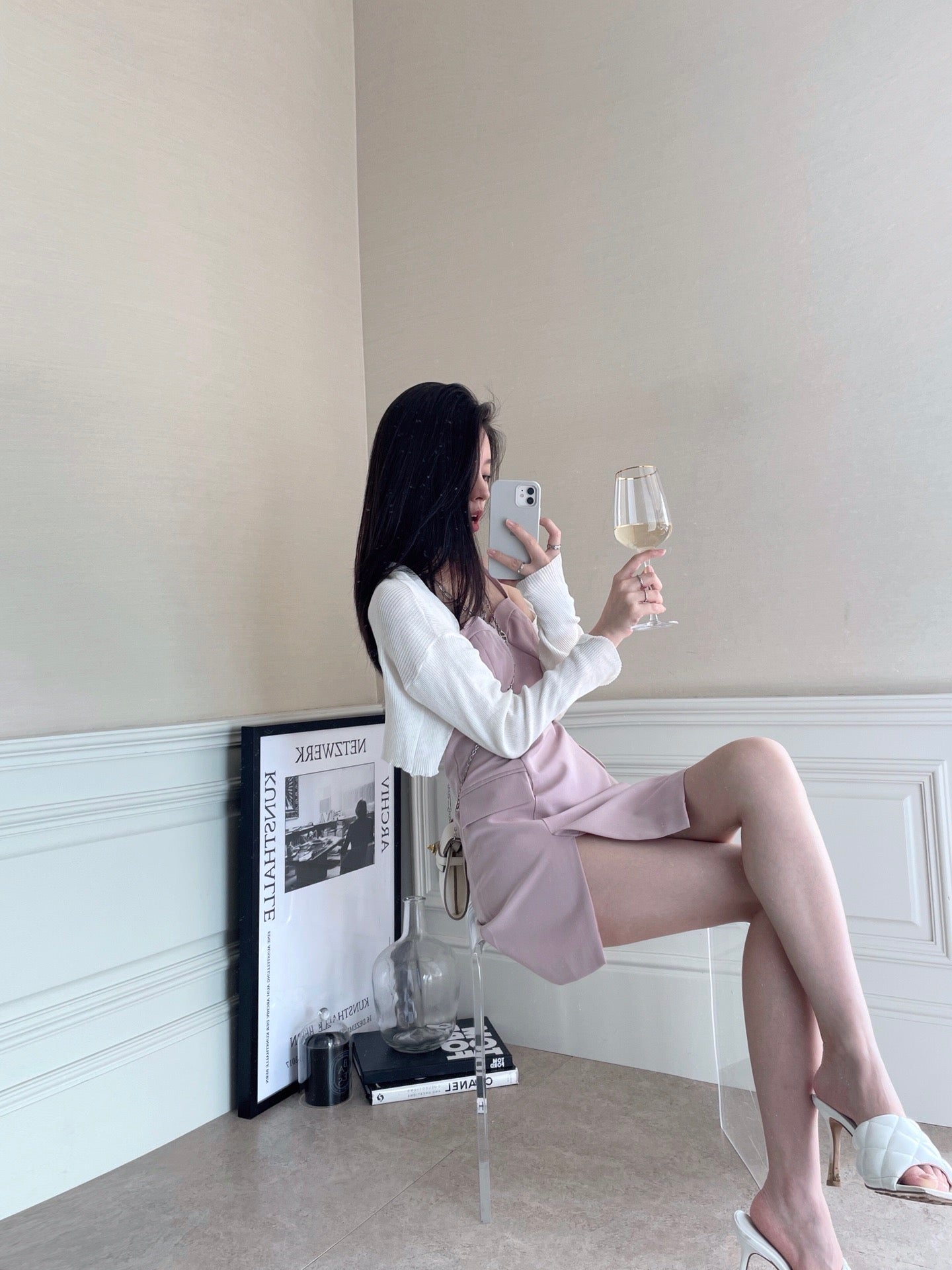 Dusty Pink Dress Set