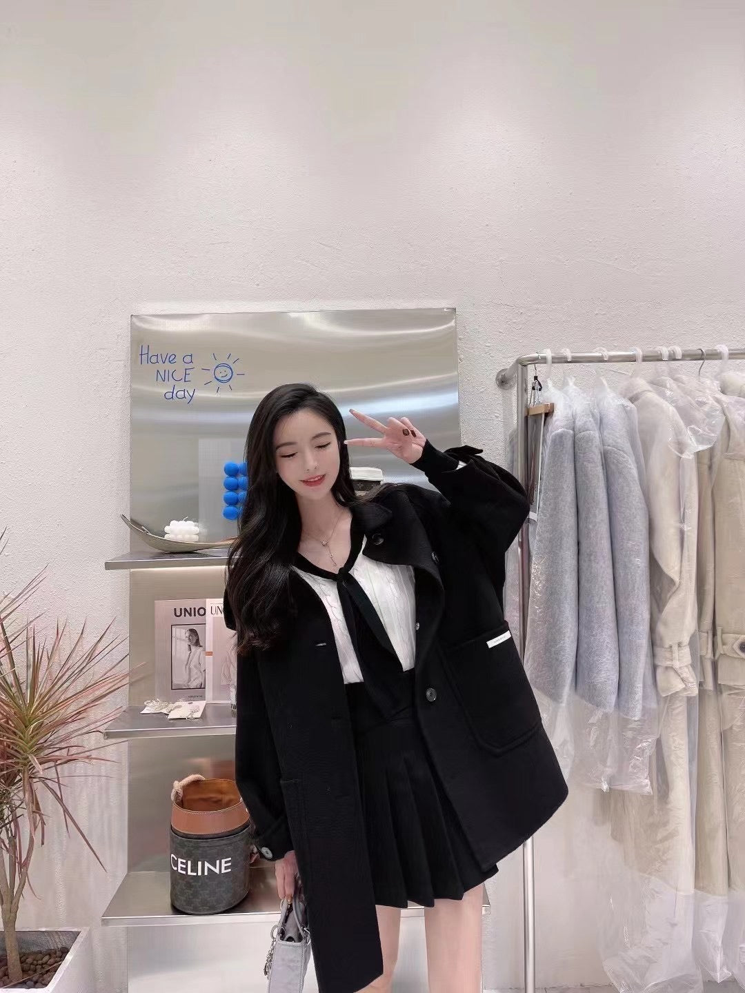 Preppy Wool Coat