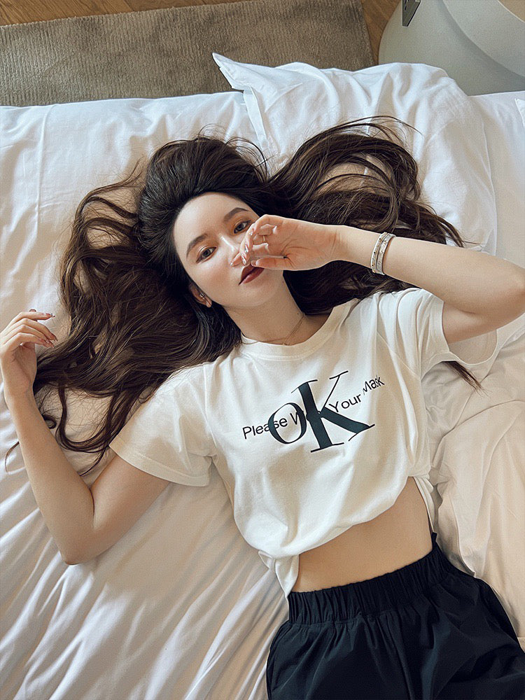 Slogan Simple Soft Cotton Tee