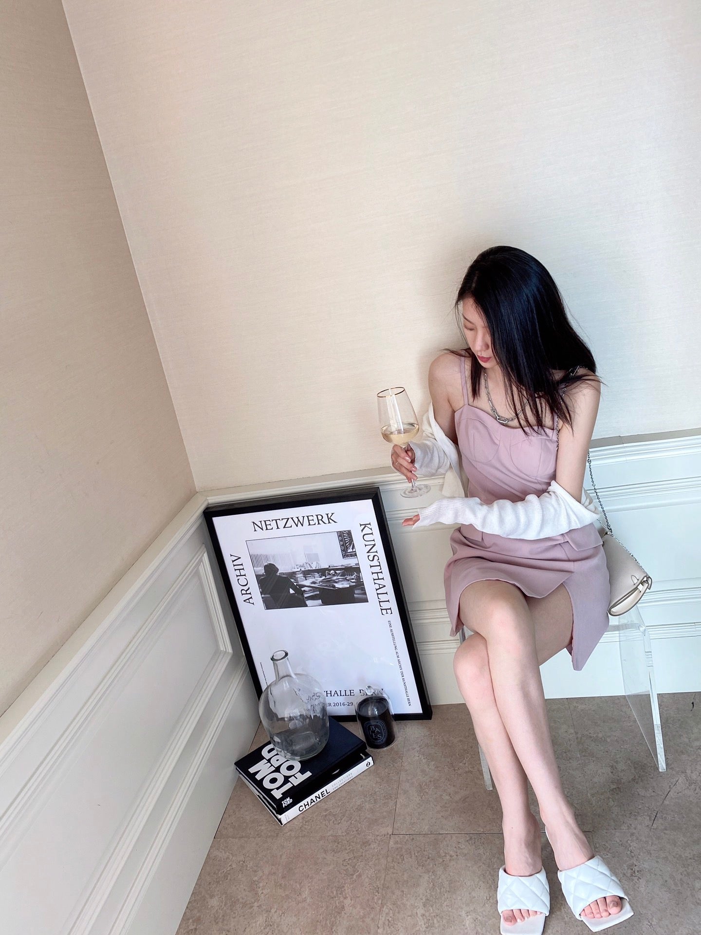 Dusty Pink Dress Set