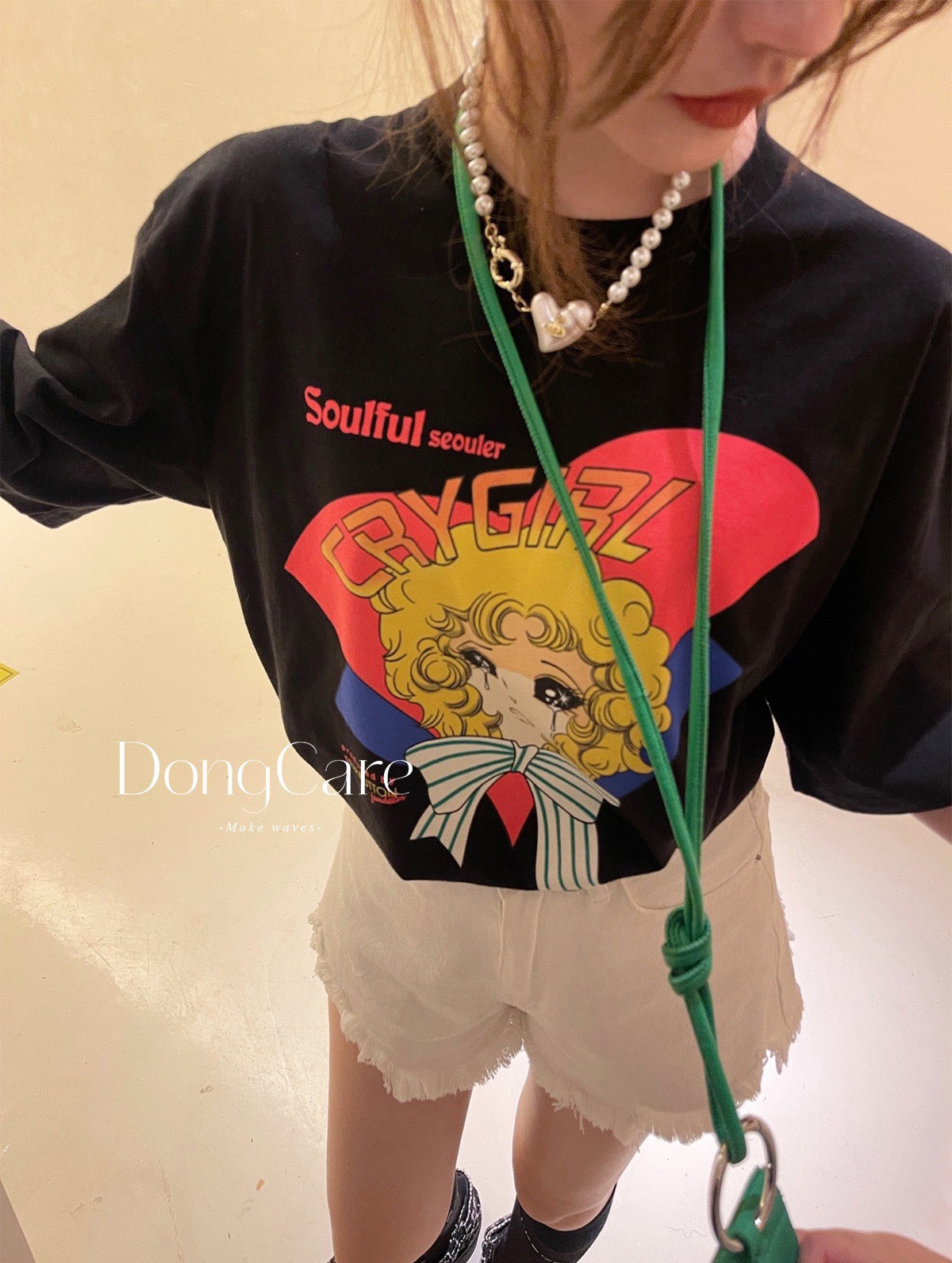 Comic Girl Colourful Tee