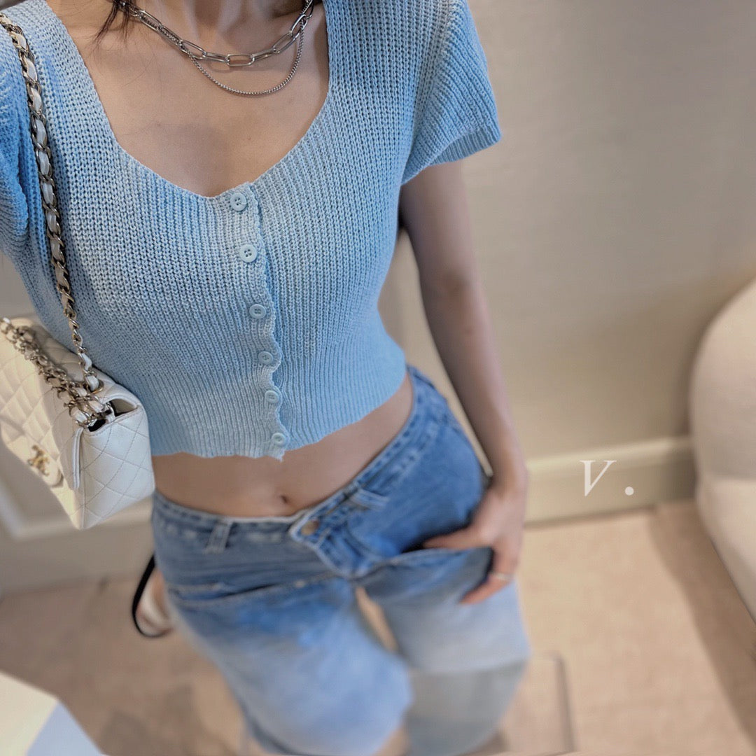 Soft Knit Cropped Top