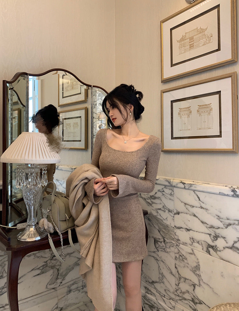 Ribbed Soft Knit Dress