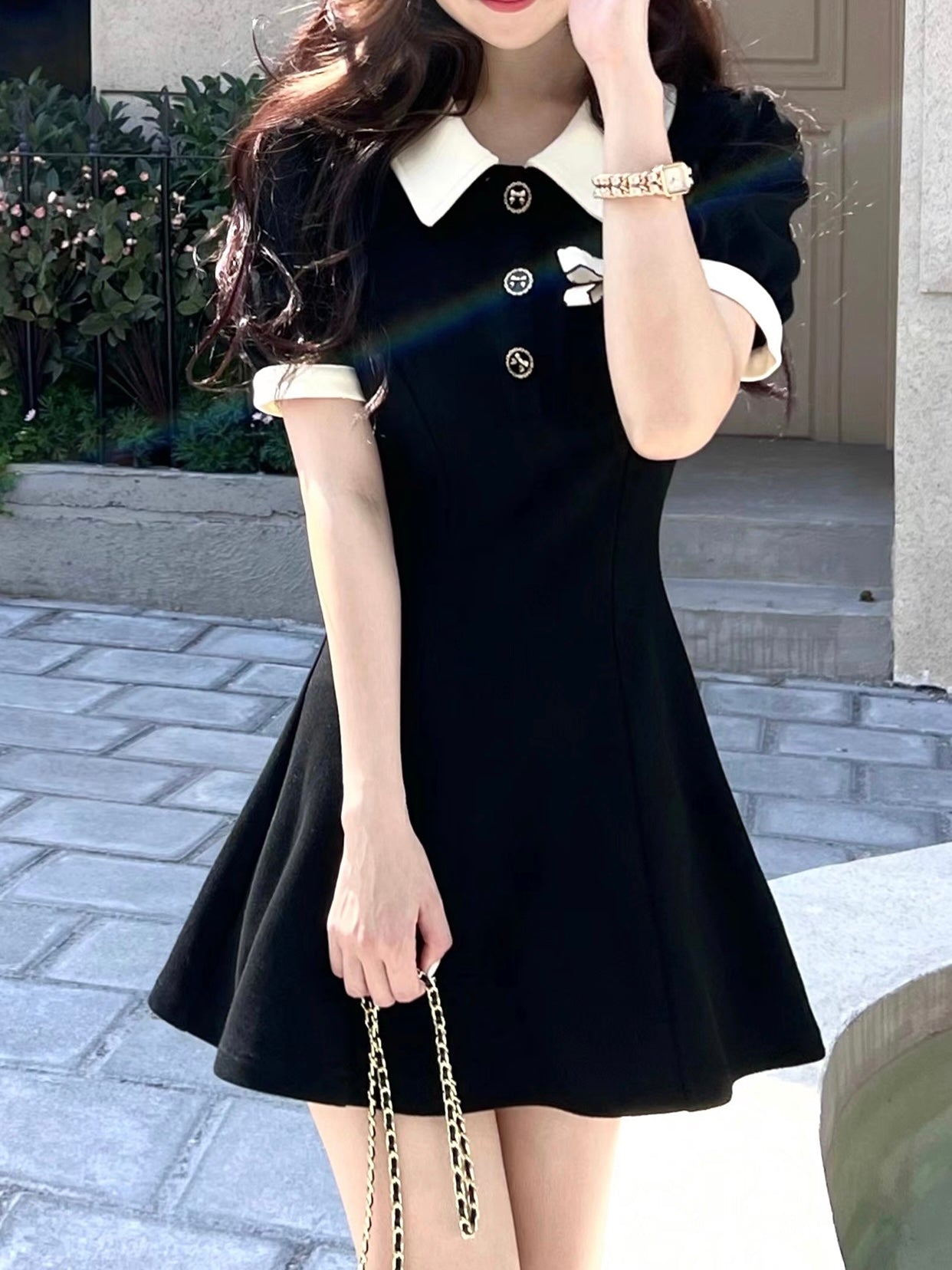 Vintage Polo Ribbon Pin Dress