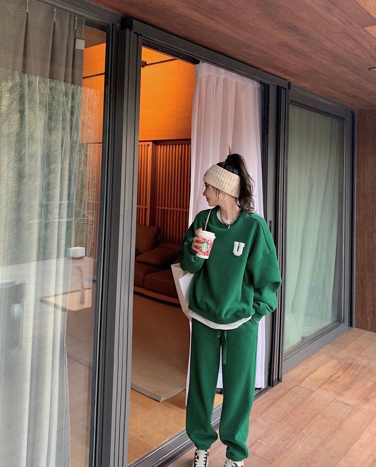 U Logo Sweatshirt Set