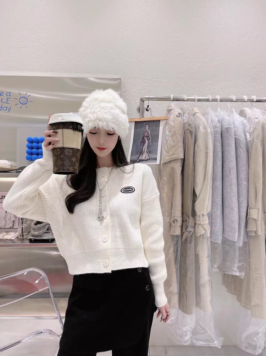 Back Hollow Out Knit Cardigan