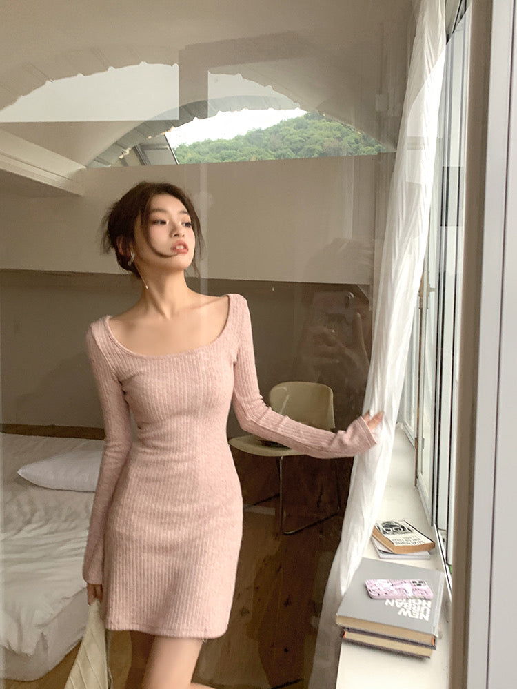 Ribbed Soft Knit Dress