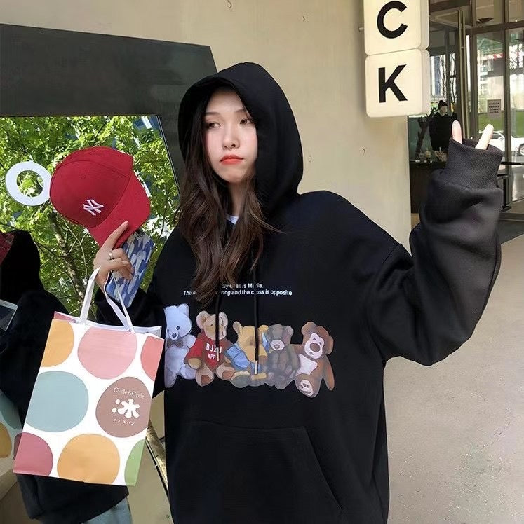 Two Sides Bear Patterns Hoodie