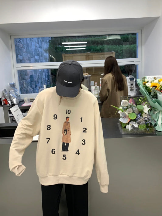 Double Sided Clocks Sweatshirt