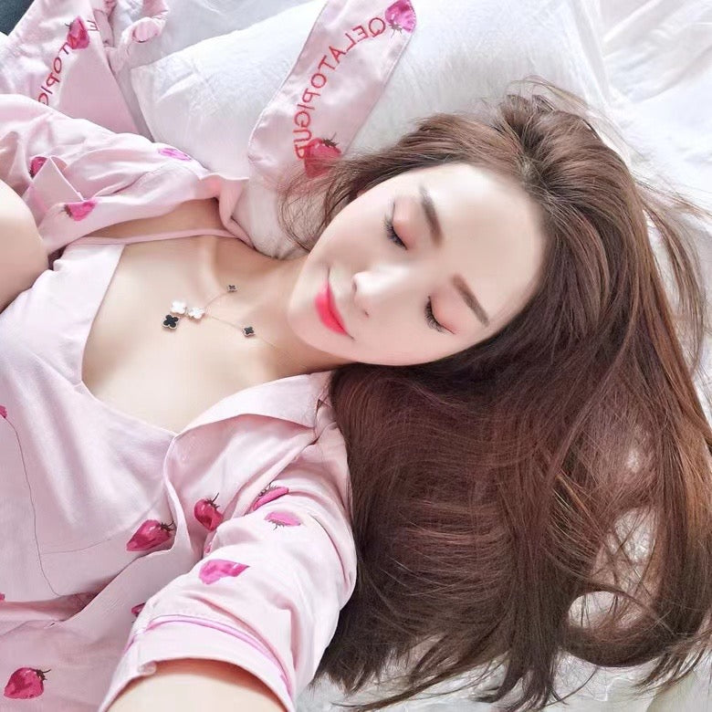 Strawberry Silk Lounge wear