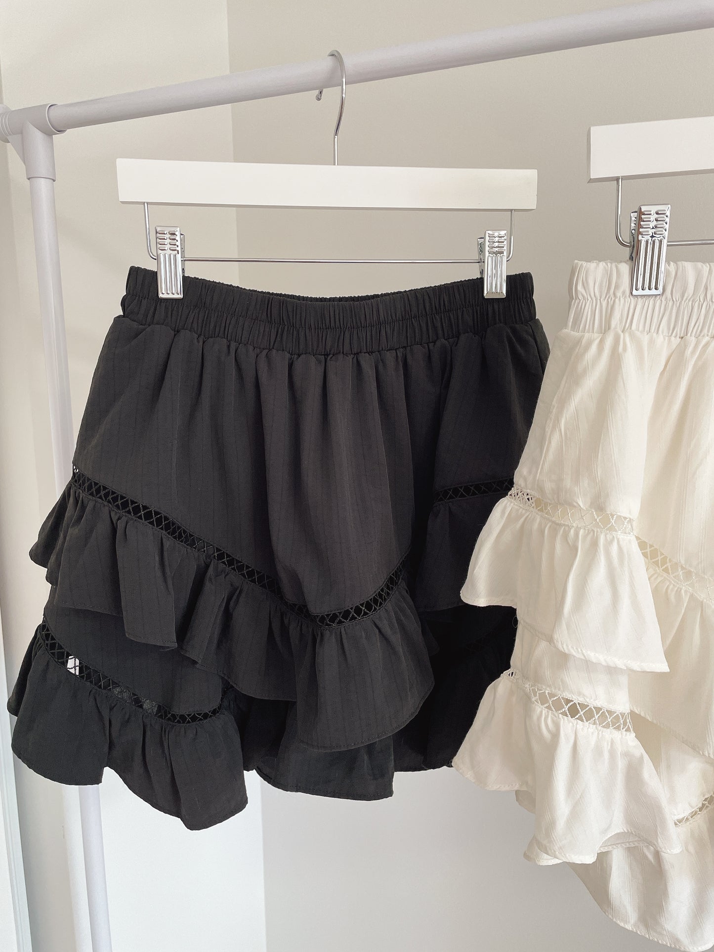 Pointelle Layered Skort
