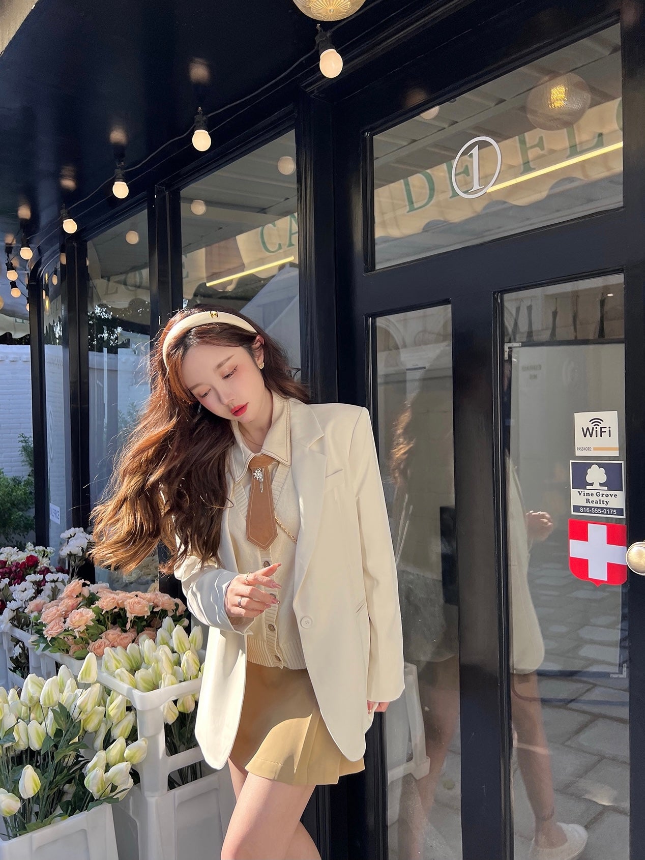 Weekend Relaxed Cream Blazer