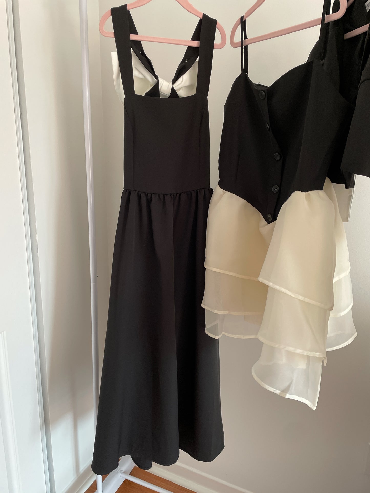 Back Large Ribbon Midi Dress