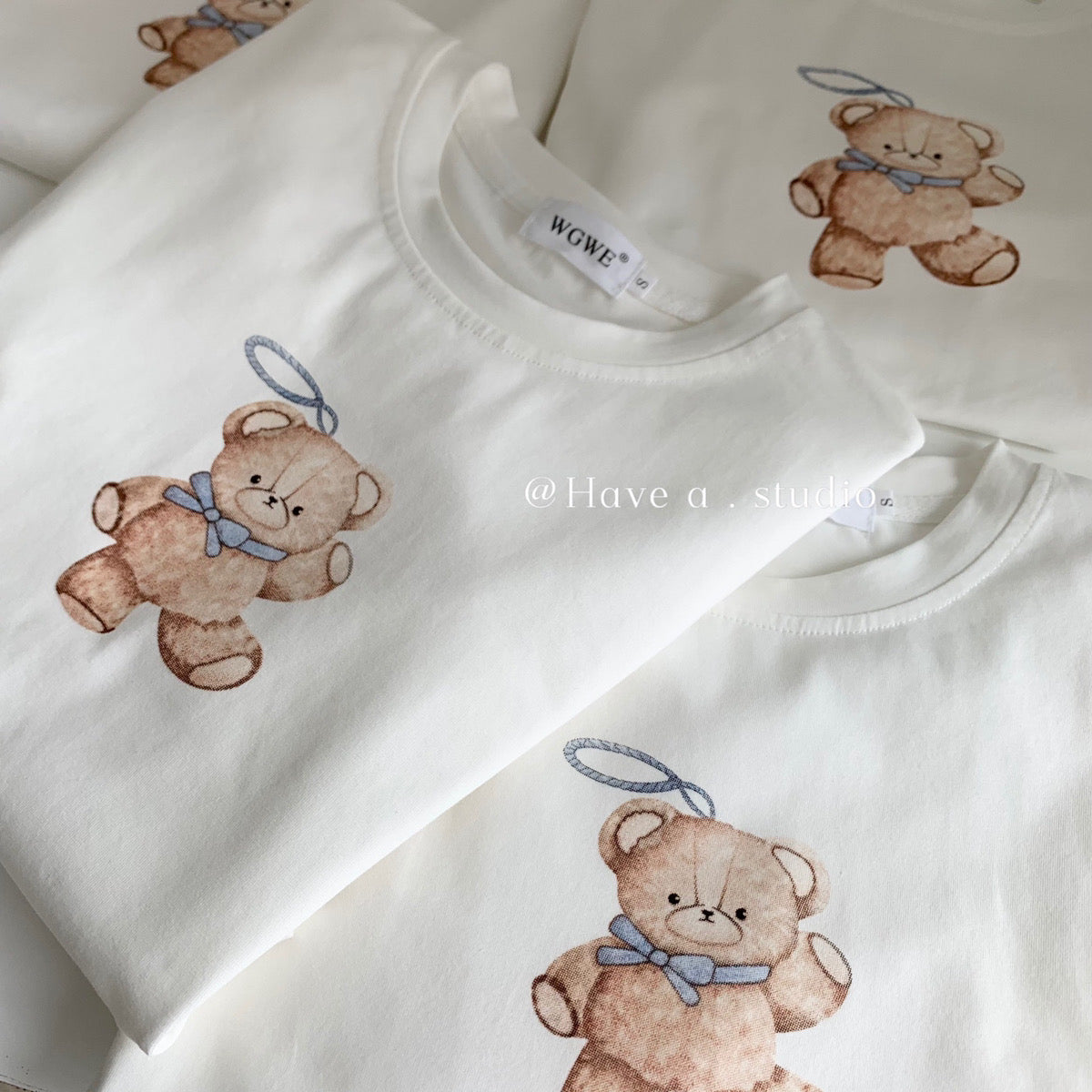 Cute Bear Cropped Tee