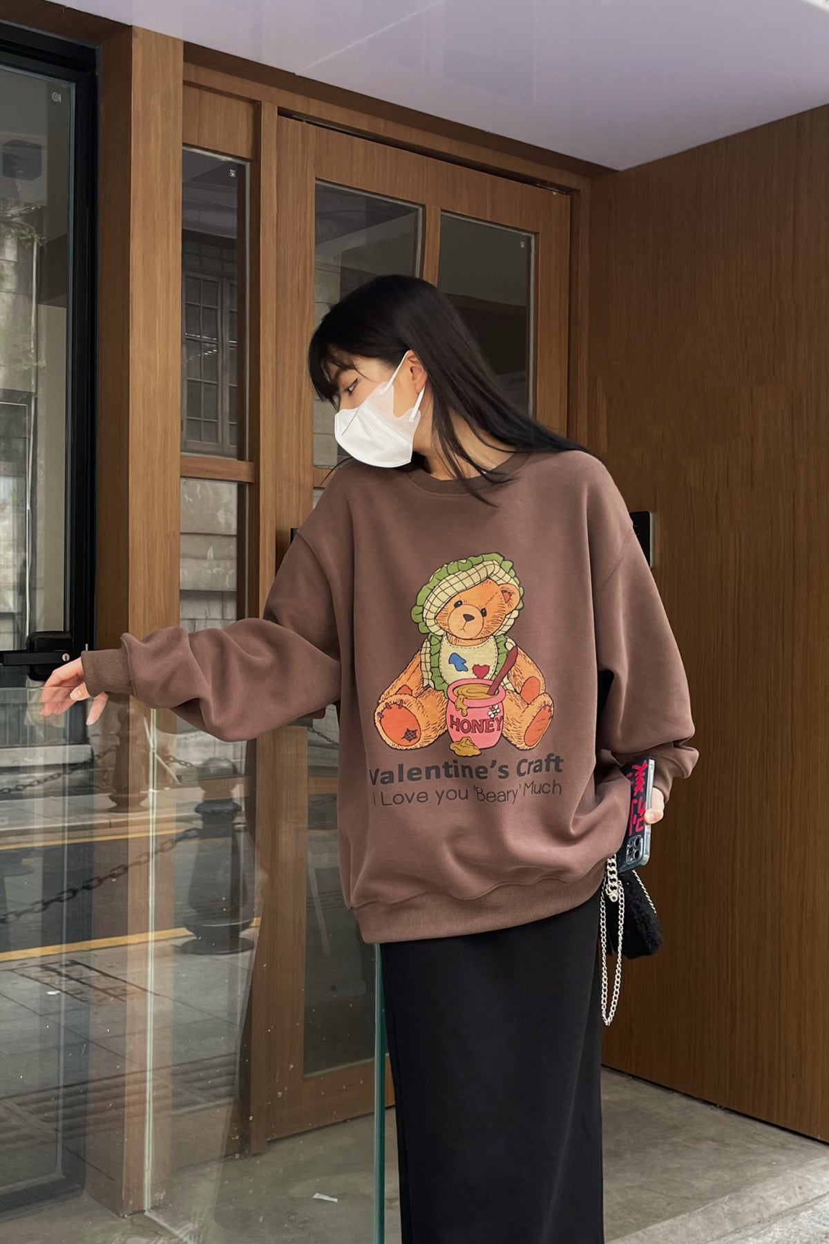 Honey Bear Oversized Sweatshirt