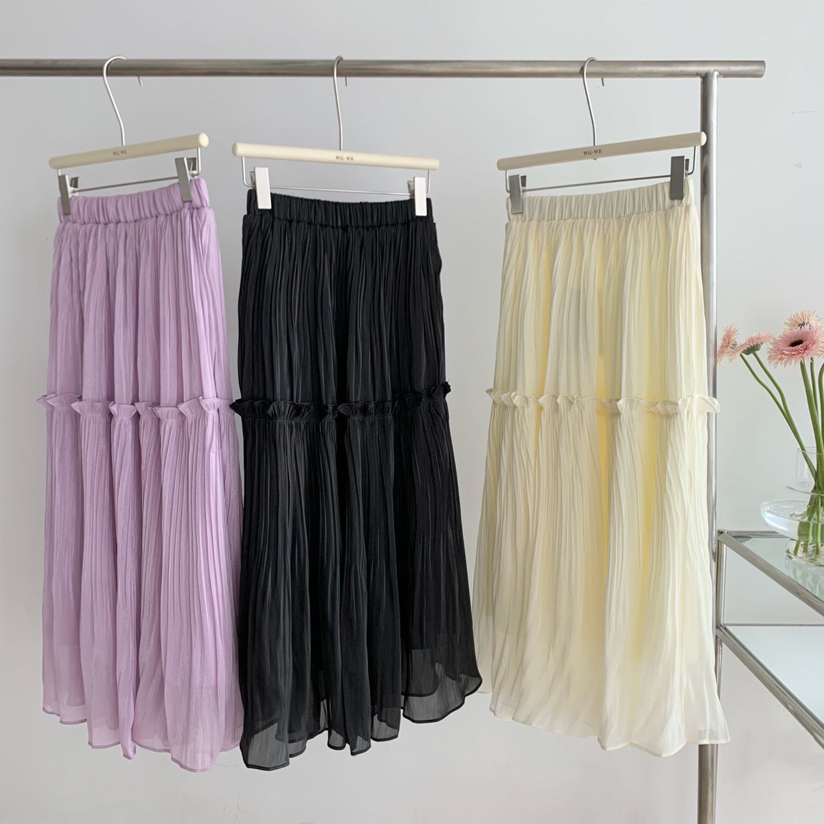 Ruffle Chiffon Tiered Dress