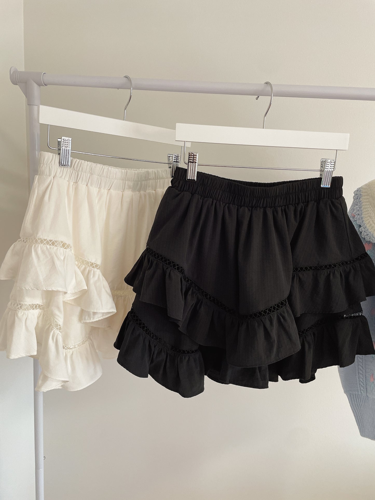 Pointelle Layered Skort