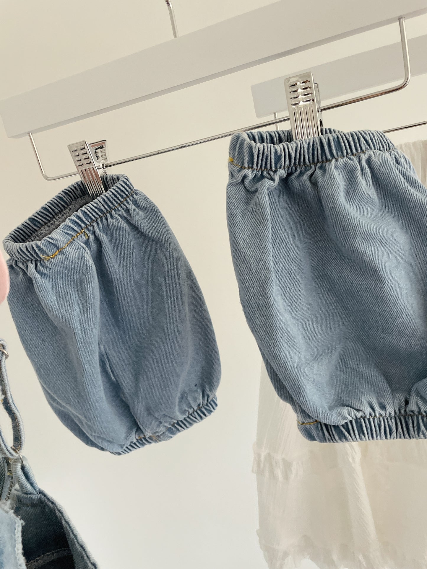 Denim Camisole Tiered Skirt Set