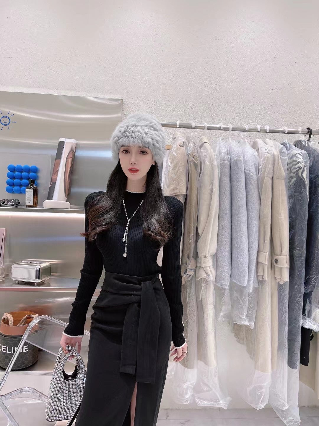Ribbed Wool Turtleneck