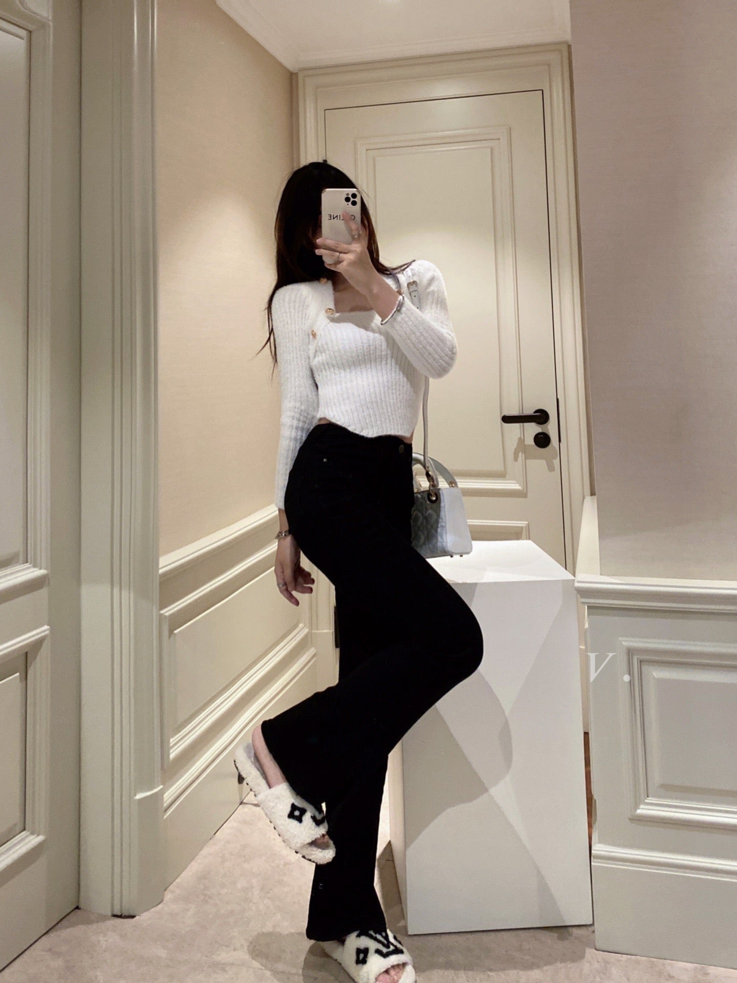 Split Flare Jeans