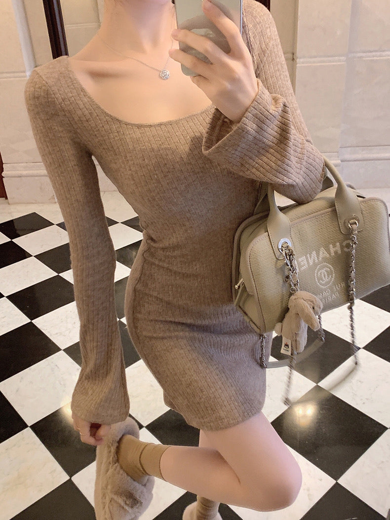 Ribbed Soft Knit Dress