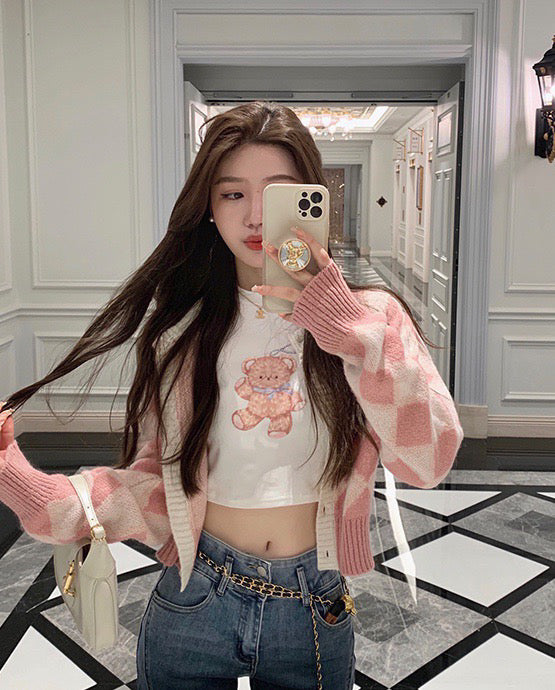Cute Bear Cropped Tee