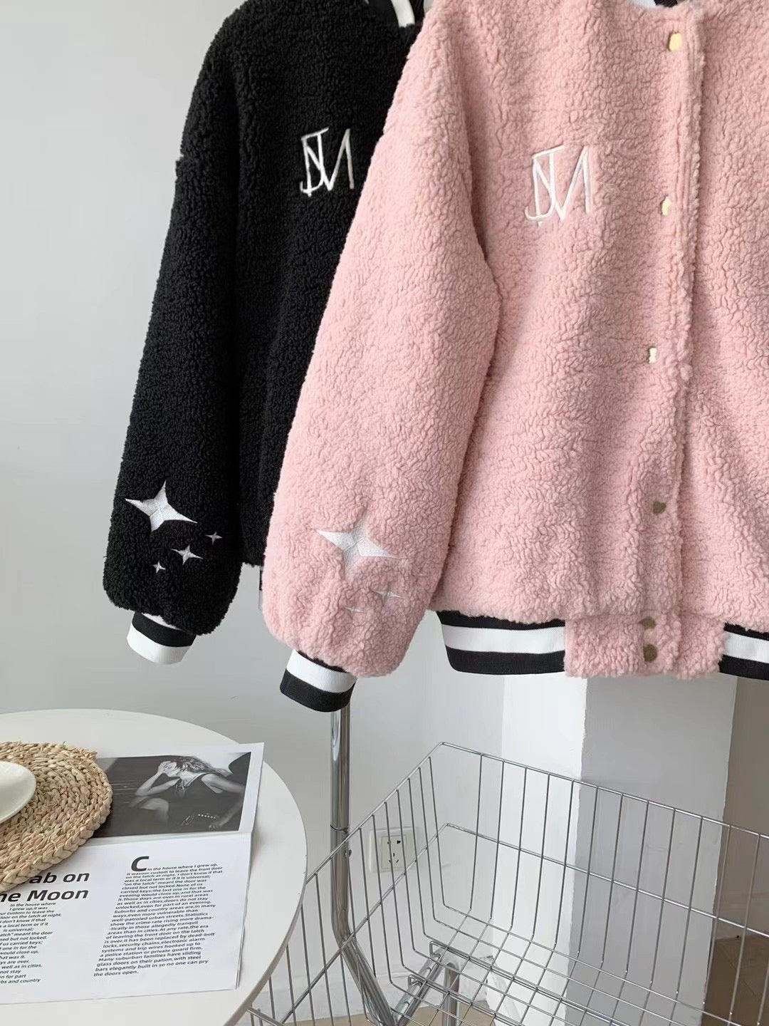 Berber Fleece Baseball Jacket