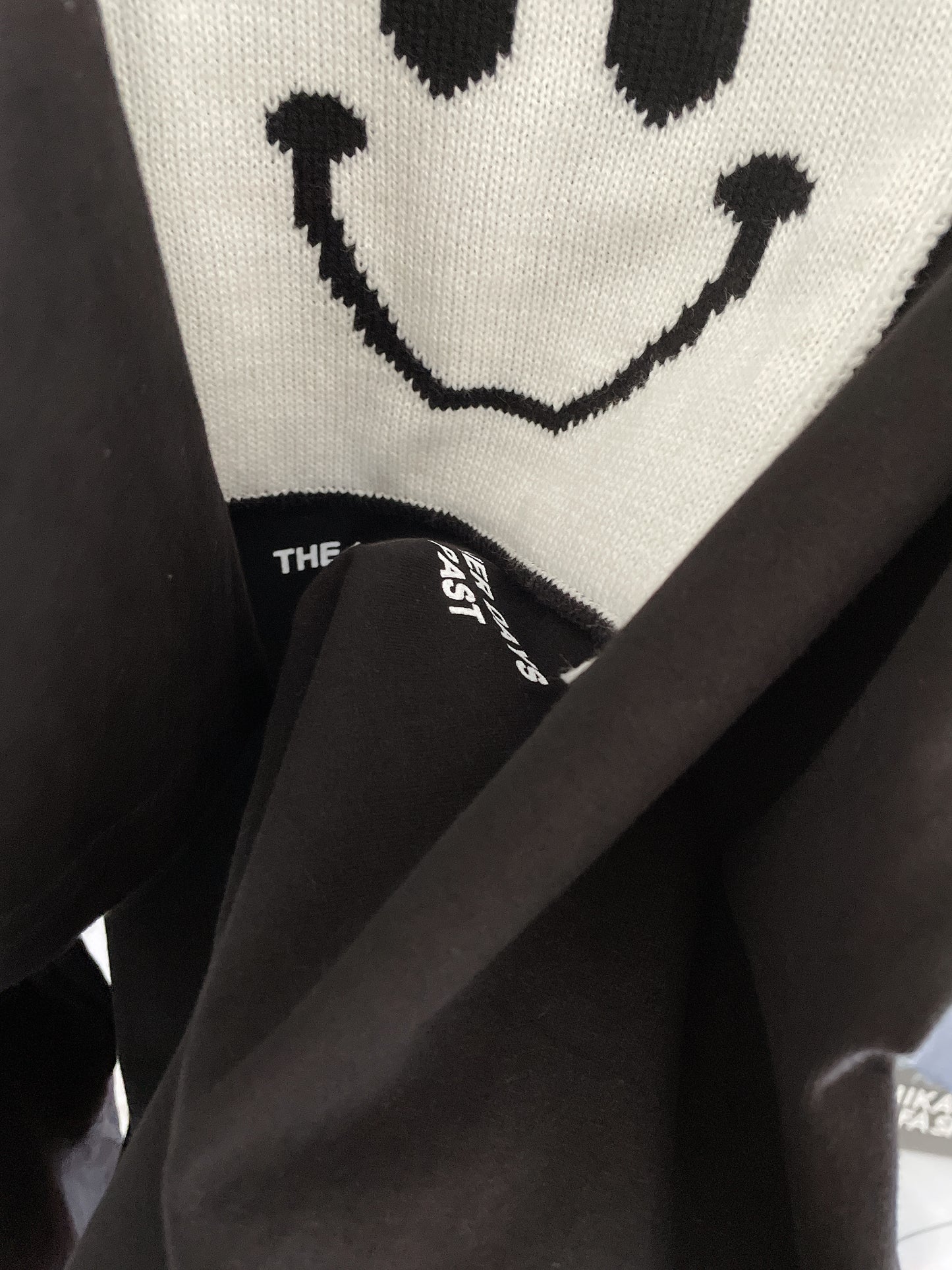 Square Smile Face Oversized Tee