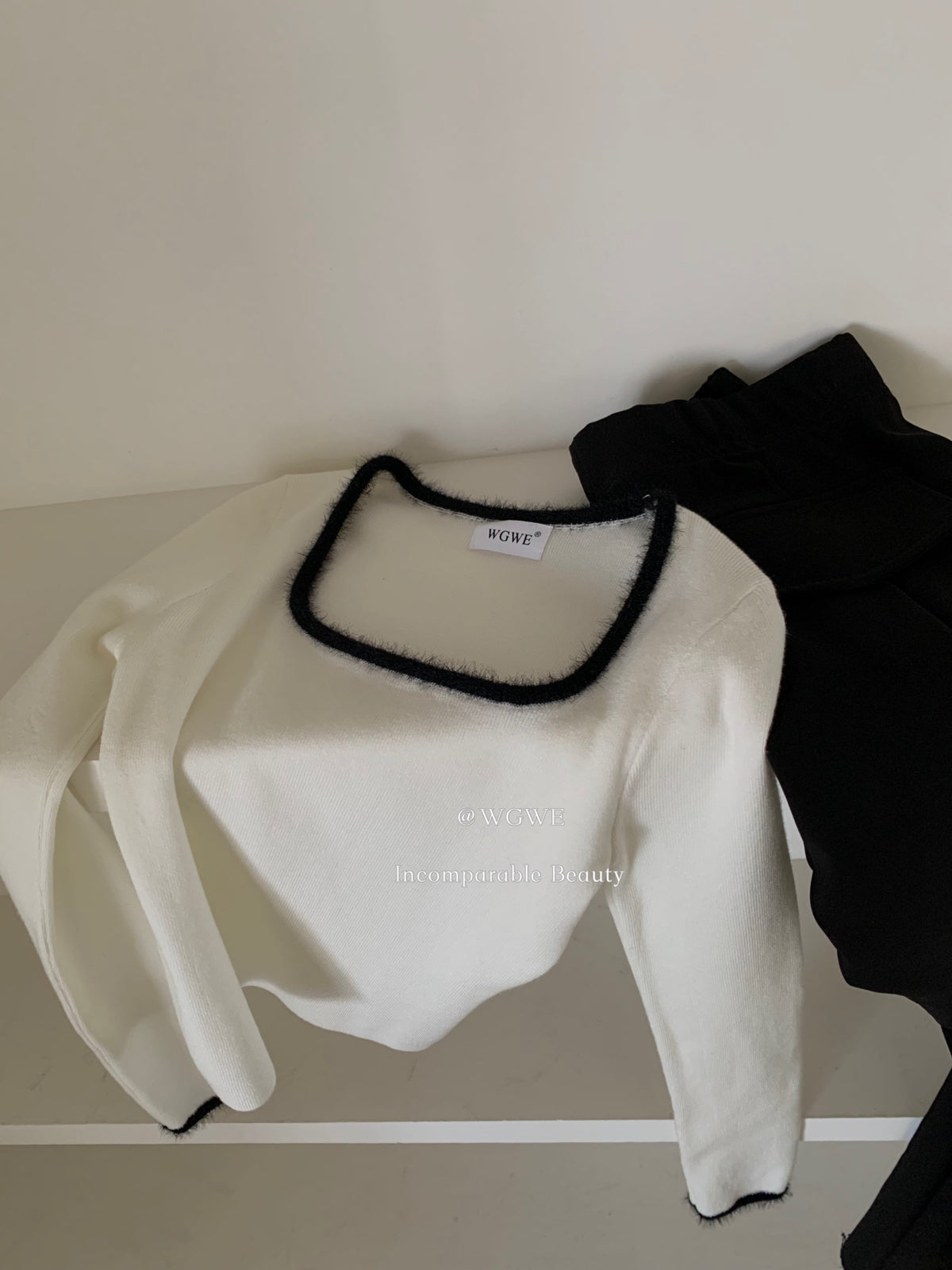 Square Neck Ribbed Top